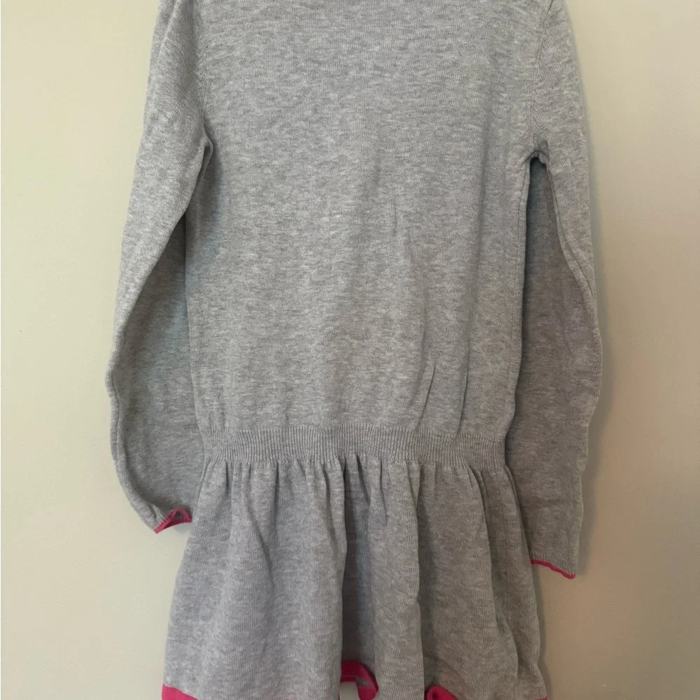 Gymboree girls Heather Gray sweater dress with snowflake